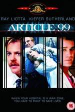 Watch Article 99 Putlocker