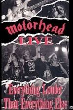 Watch Motorhead: Everything Louder Than Everything Else Putlocker