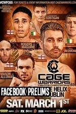 Watch Cage Warriors 65 Facebook prelims Putlocker